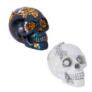 Jeweled Skull Decor