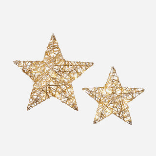Gold Lit Star with Adapter Set