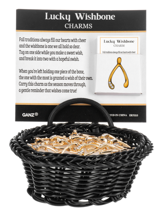 Lucky Wishbone Charm