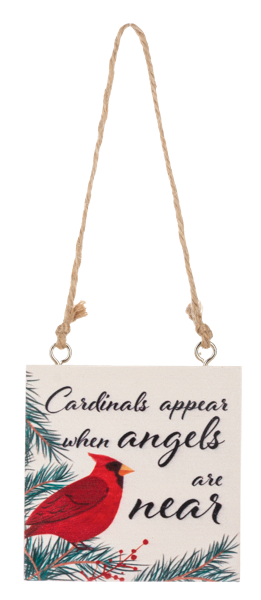 Cardinal Remembrance Wood Sign