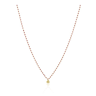 Elsa Mini Heart Necklace Red