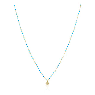 Elsa Mini Heart Necklace Turquoise
