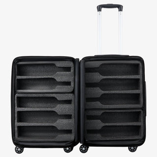 Wine Bottle Suitcase Holds 10 Standard 750 Ml Size Bottles Expandable Removable Travel Bags Universa