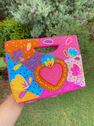 Corazón Vibrante Basket Crossbody Bag
