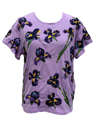 Queen of Sparkles - Lavender Iris Tee