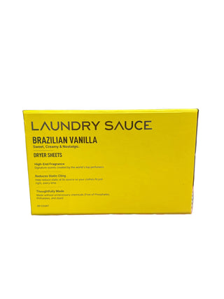 Laundry Sauce Dry Sheets Brazilian Vanilla