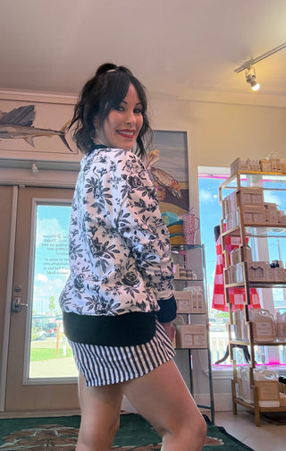 Brianna Cannon • TEXAS TECH FLORAL TOILE SWEATSHIRT