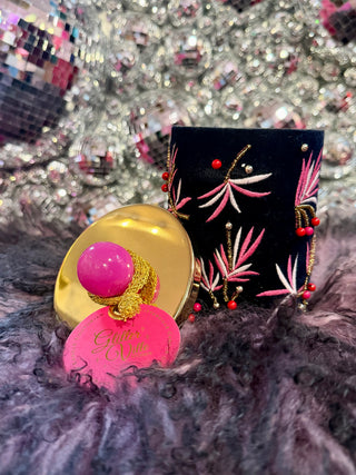 Ballerina Candle Couturier Holiday Swirl W/Lid - Navy