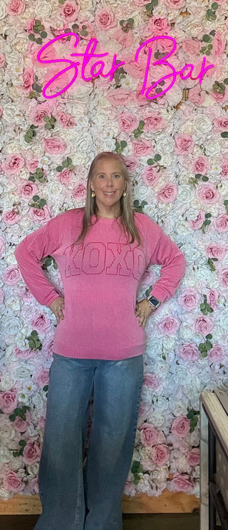 XOXO Ribbed Long Sleeve