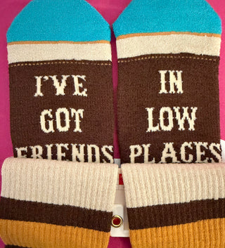 The Friends in Low Places Heel Hammock™ Crew Socks