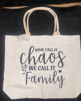 "Chaos" Canvas 18"x14.5" Tote Bag