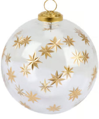 Glass Gold Detail Ornament