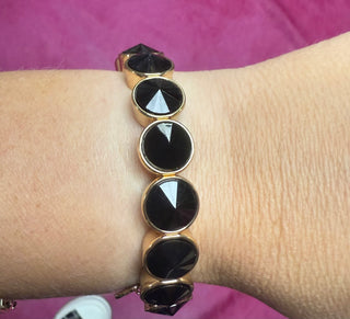 Crystal Bezel Stretch Bracelet