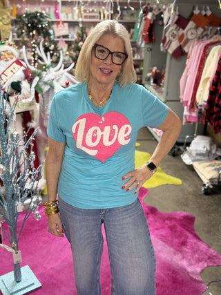 Turquoise Love T-Shirt