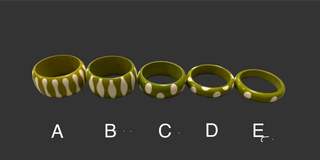 Colorful Artisan Bangles - Olive