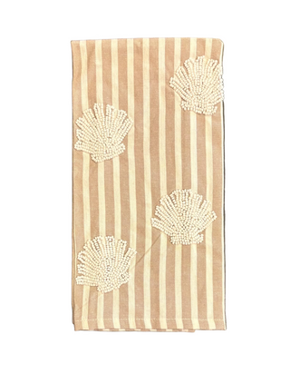 Fan Shell Beaded Sea Towels