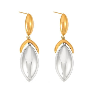 Gal Two Tone Drop Earring