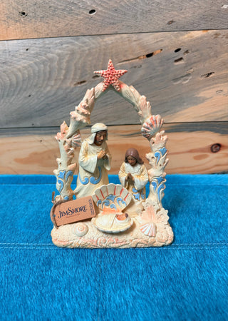 Coastal Nativity Figurine