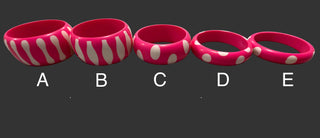Colorful Artisan Bangles - Pink