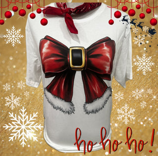 Single Santa Bow T-shirt