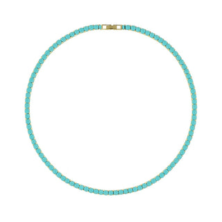 Karla Tennis Necklace - Turquoise