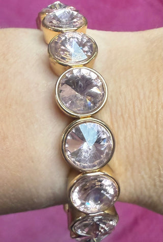 Crystal Bezel Stretch Bracelet