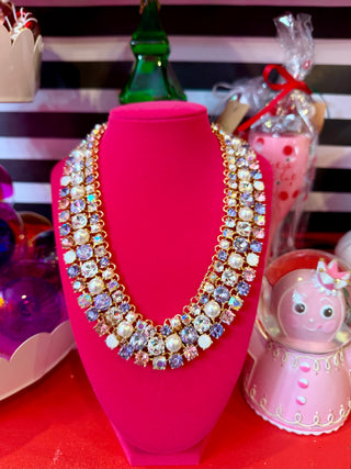 Pastel Luxe Triple Strand Necklace