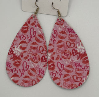 Retro Lips Drop Earrings