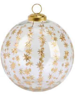 Glass Gold Detail Ornament