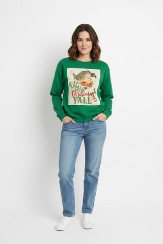 Santa Went Wild Y'all Christmas Sweatshirt