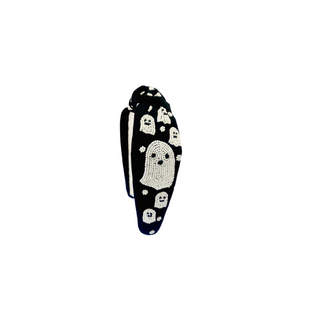 Headband Knot - Halloween Ghost - Black