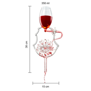 Wine Glass Wheel Decanting Aerator Set By Unique Decanter Moving Wheel Upper Middle