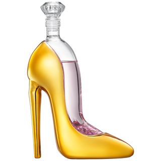 Gold Heel Stiletto High Heels Shape Decanter Whiskey And Wine Decanter With Stopper High Heel Decant