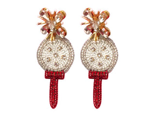 Golf Tee and Ball Earrings