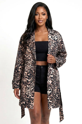 Savage Chic Belted Trench