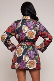 Bold Bloom Luxe Trench