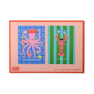 Set of 8 Note Cards: Ocean Notes