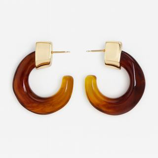 Kaia Hoops - Brown