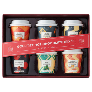 Gourmet Hot Cocoa Gift Set Cup Hot Chocolates Set Of 6 Flavors Salted Caramel French Vanilla Caramel