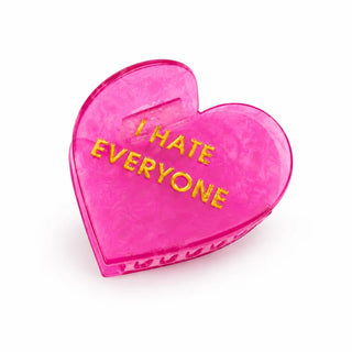 I Hate Everyone - Acetate Hair Claw Clip