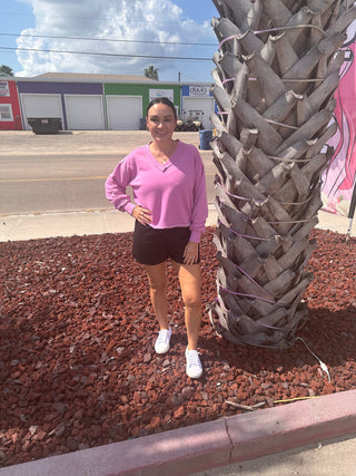 Faded Feels Magenta Pullover