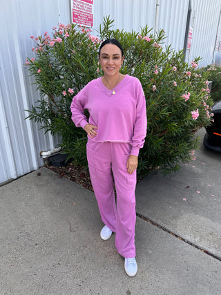 Faded Feels Magenta Pullover