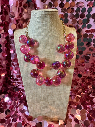 Prism Pop Necklace- Pink
