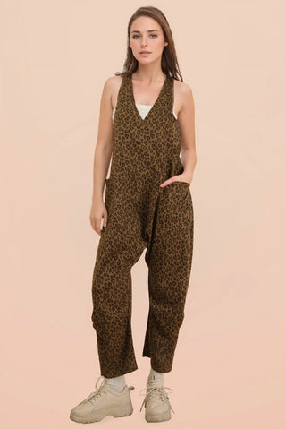 Roaming Wild Leopard Jumpsuit