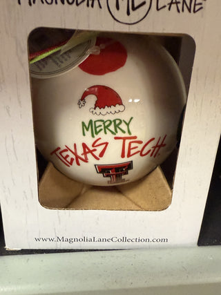 Texas Tech Santa Hat Ornament