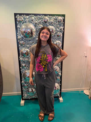 Love Hearts Joggers - Gray