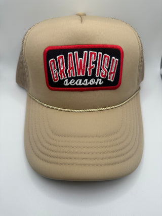 Khaki Crawfish Season Trucker Hat