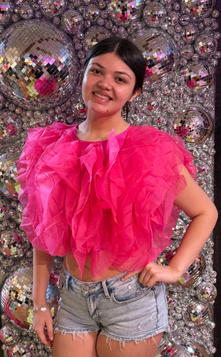 Blush Bloom Ruffle Top