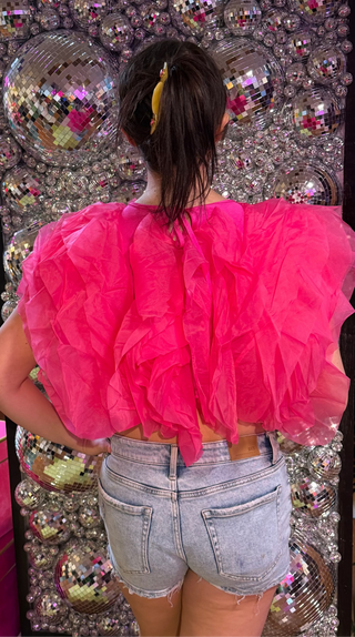 Blush Bloom Ruffle Top