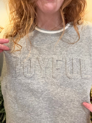 Joyful Gray Tonal Sweatshirt